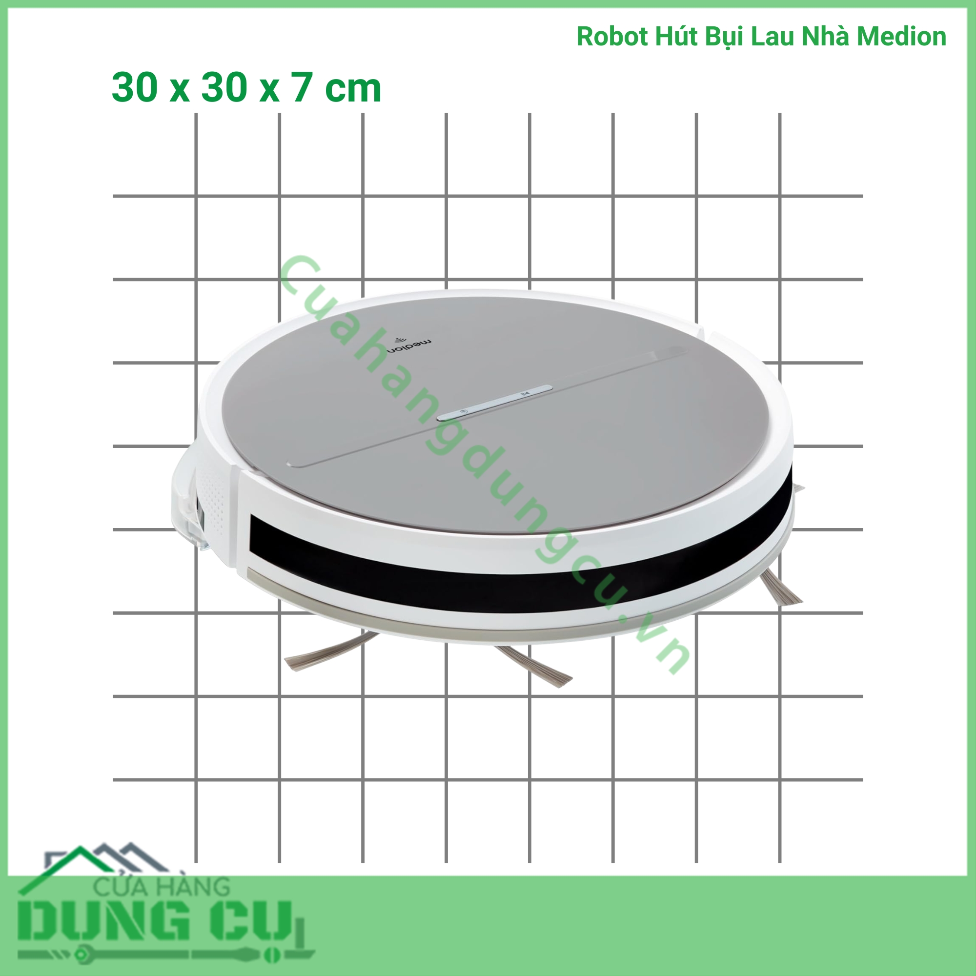 Robot Hút Bụi Lau Nhà Medion S05 SW (MD 11889)