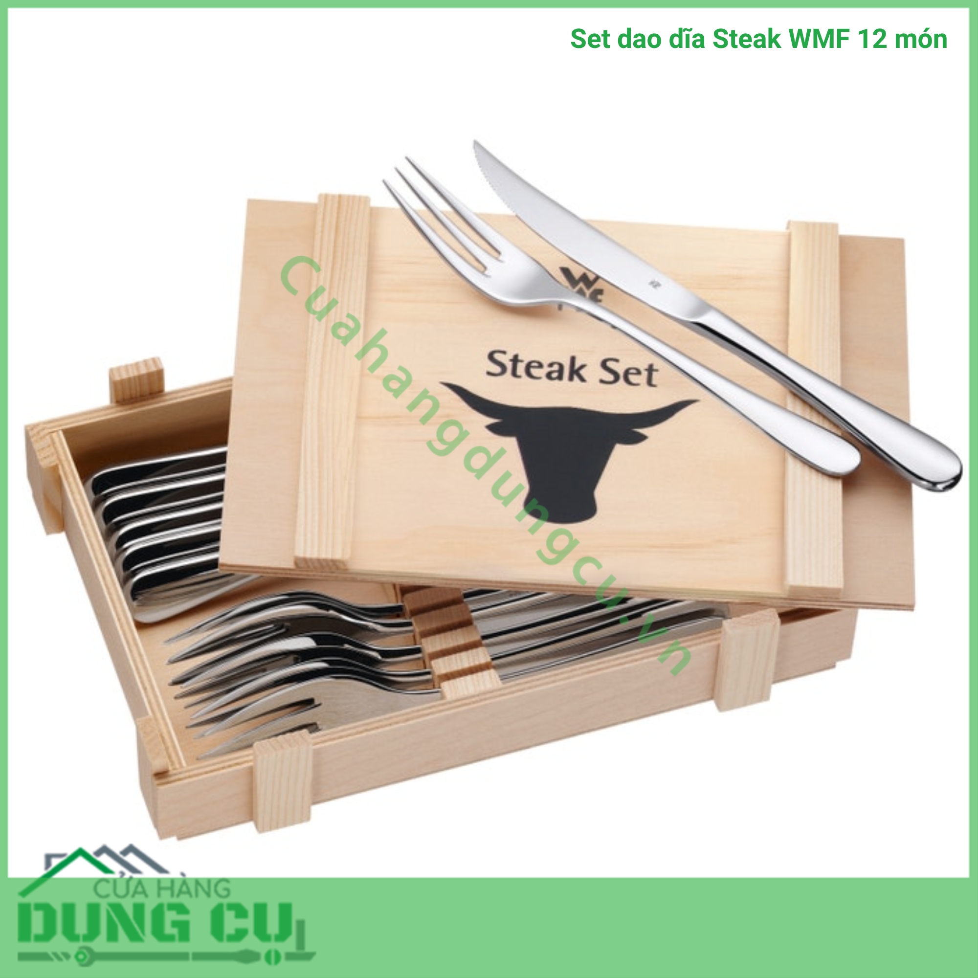 Set dao dĩa Steak WMF 12 món