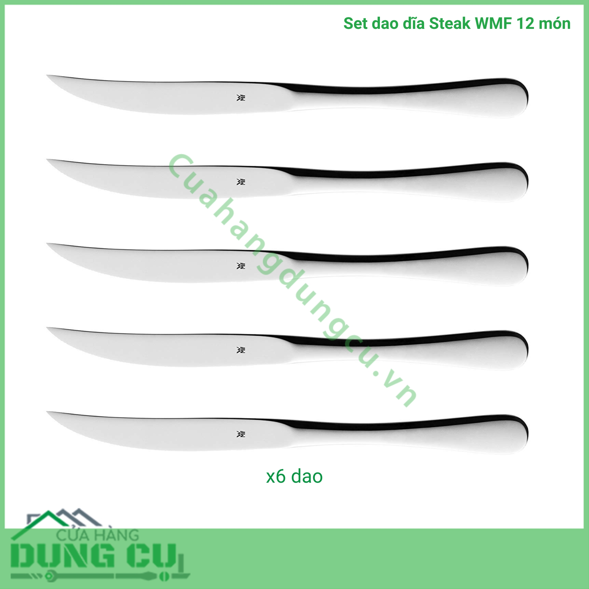 Set dao dĩa Steak WMF 12 món