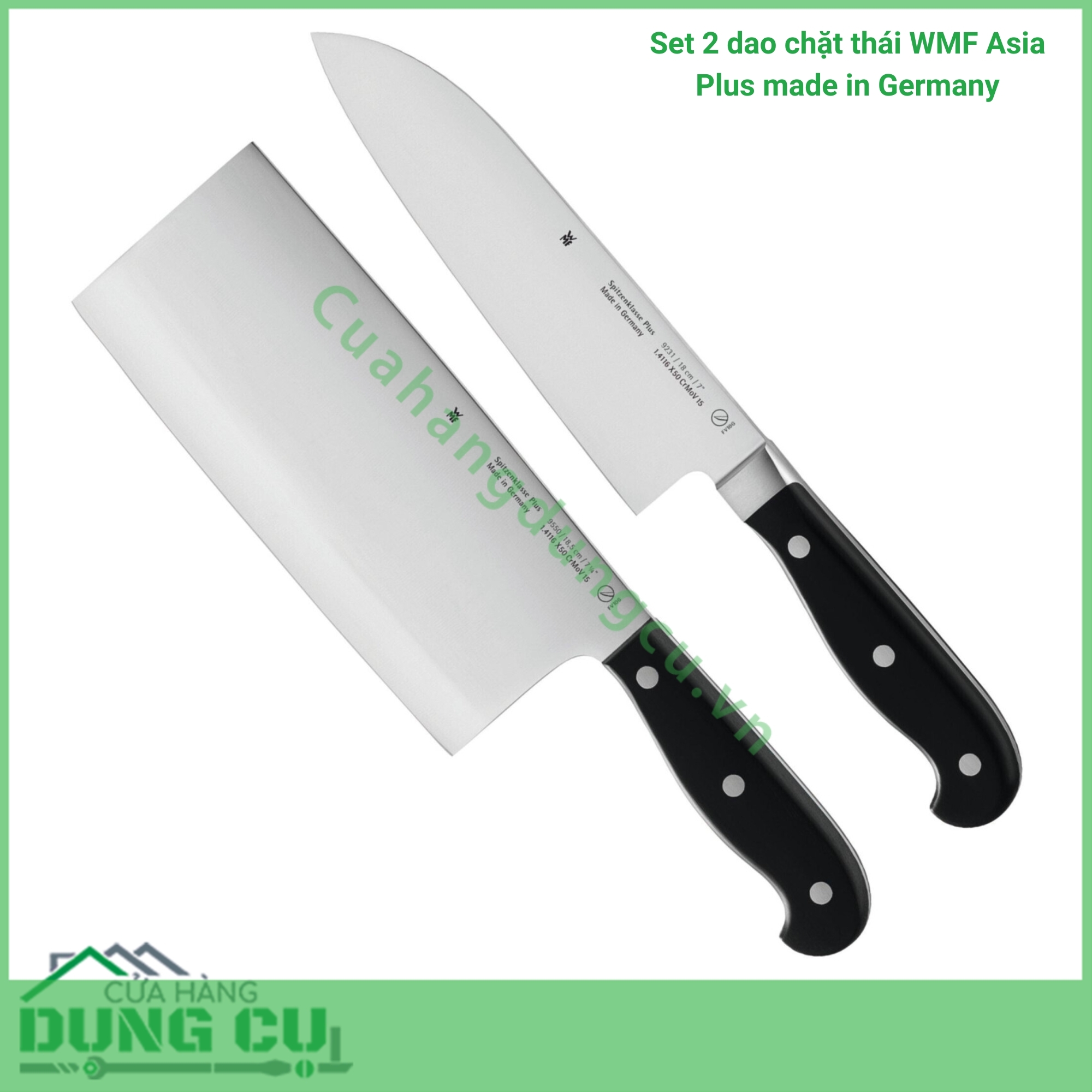 Set 2 dao chặt thái WMF Asia Plus made in Germany (DA40)