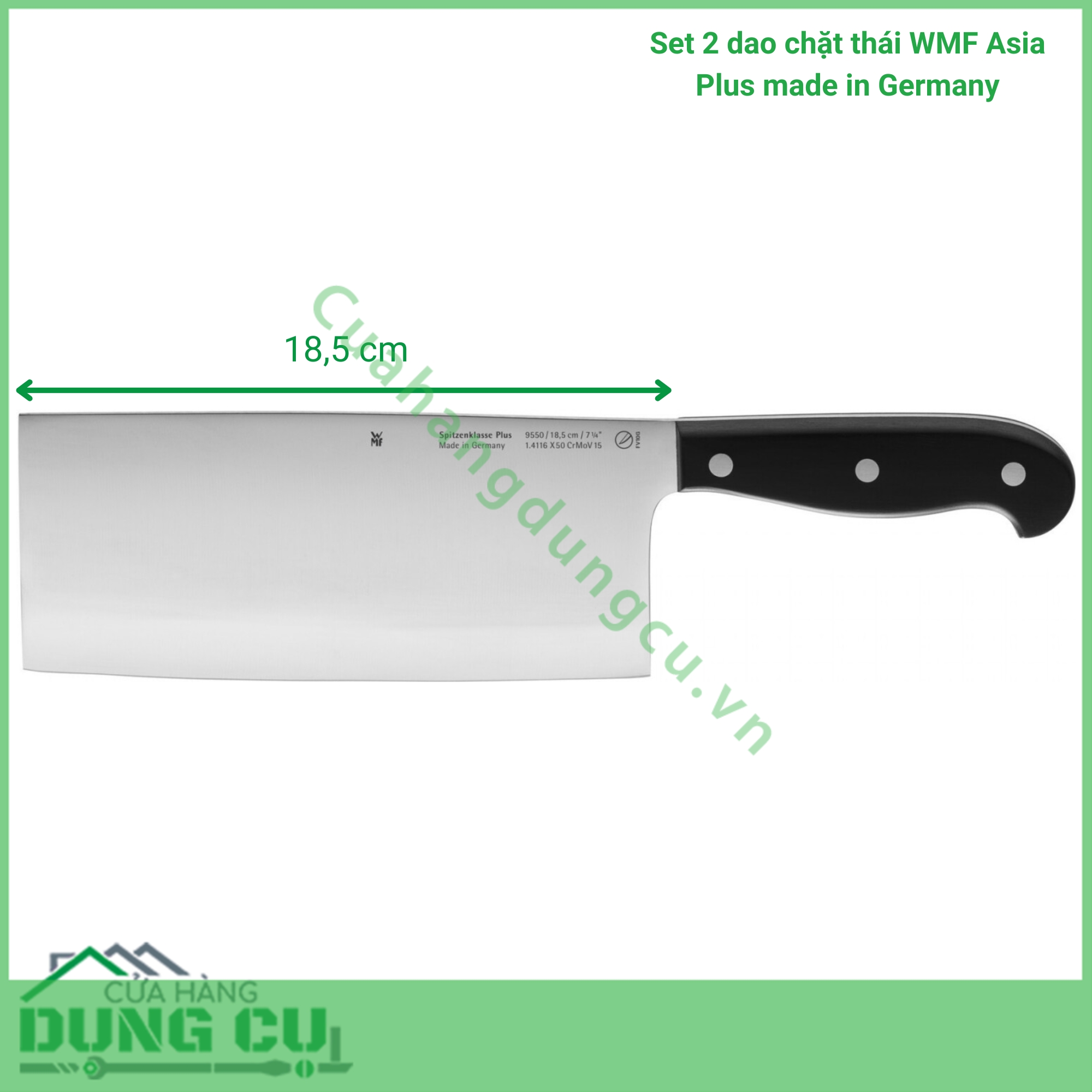 Set 2 dao chặt thái WMF Asia Plus made in Germany (DA40)
