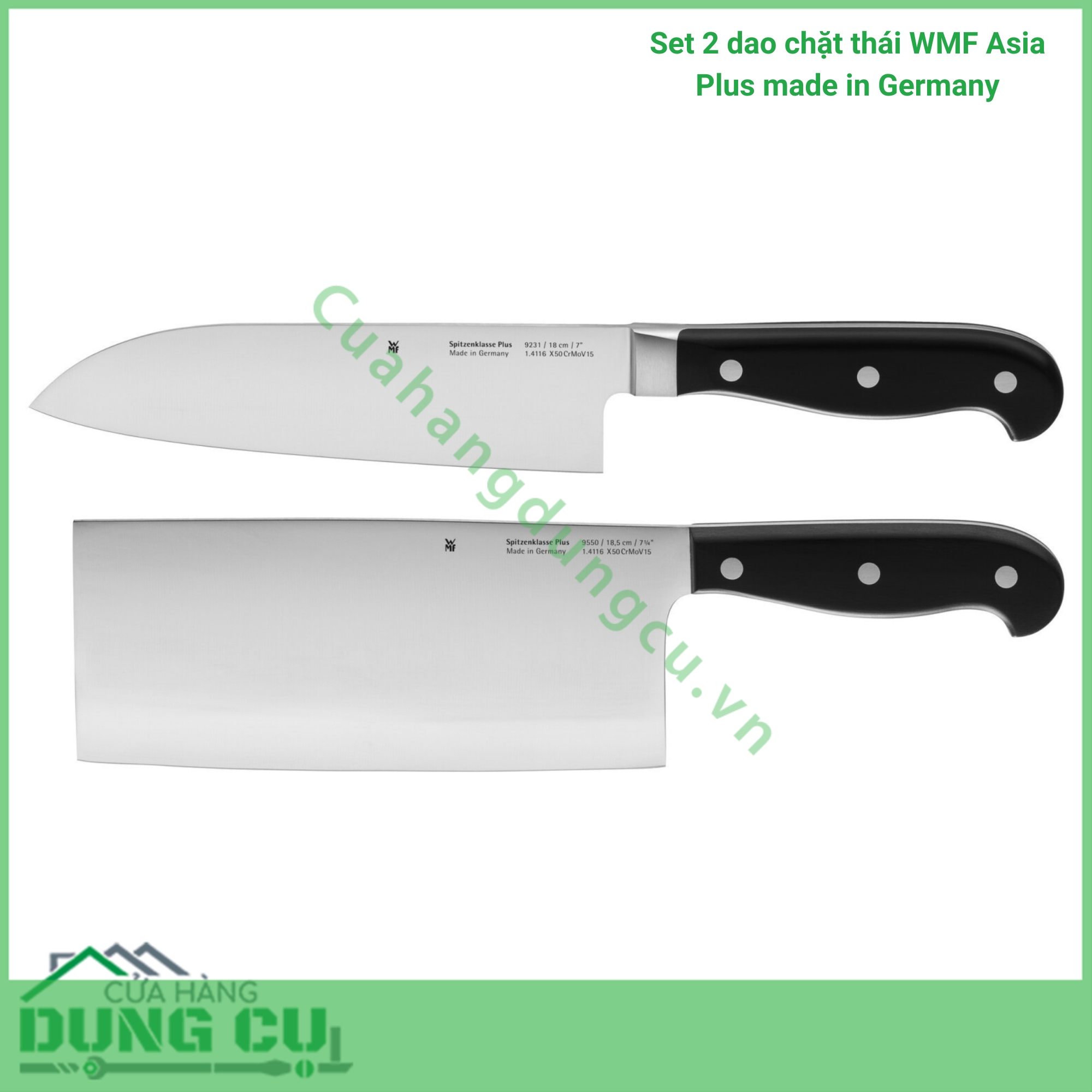 Set 2 dao chặt thái WMF Asia Plus made in Germany (DA40)