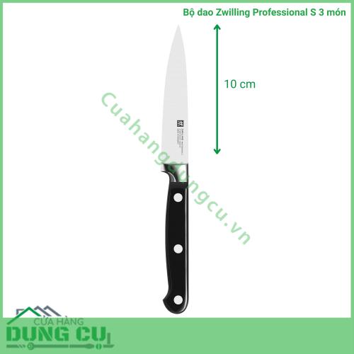 Bộ dao bếp đúc lõi thép Zwilling Professional S 3 món (DA31)
