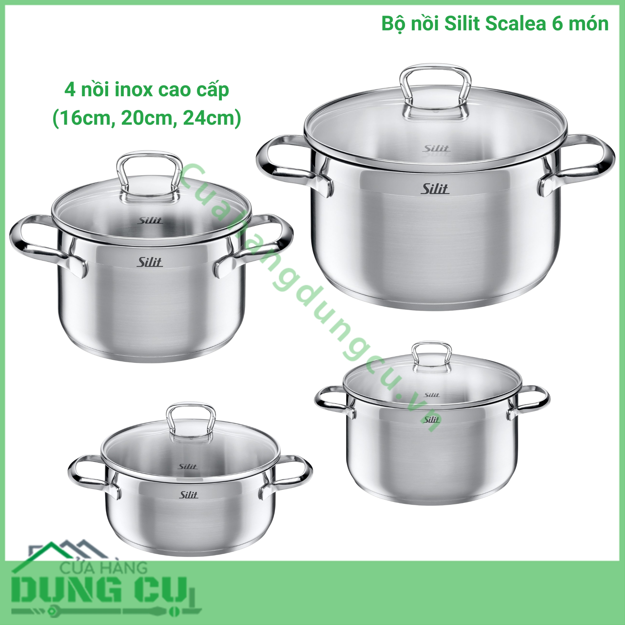 Bộ nồi Silit Scalea 6 món