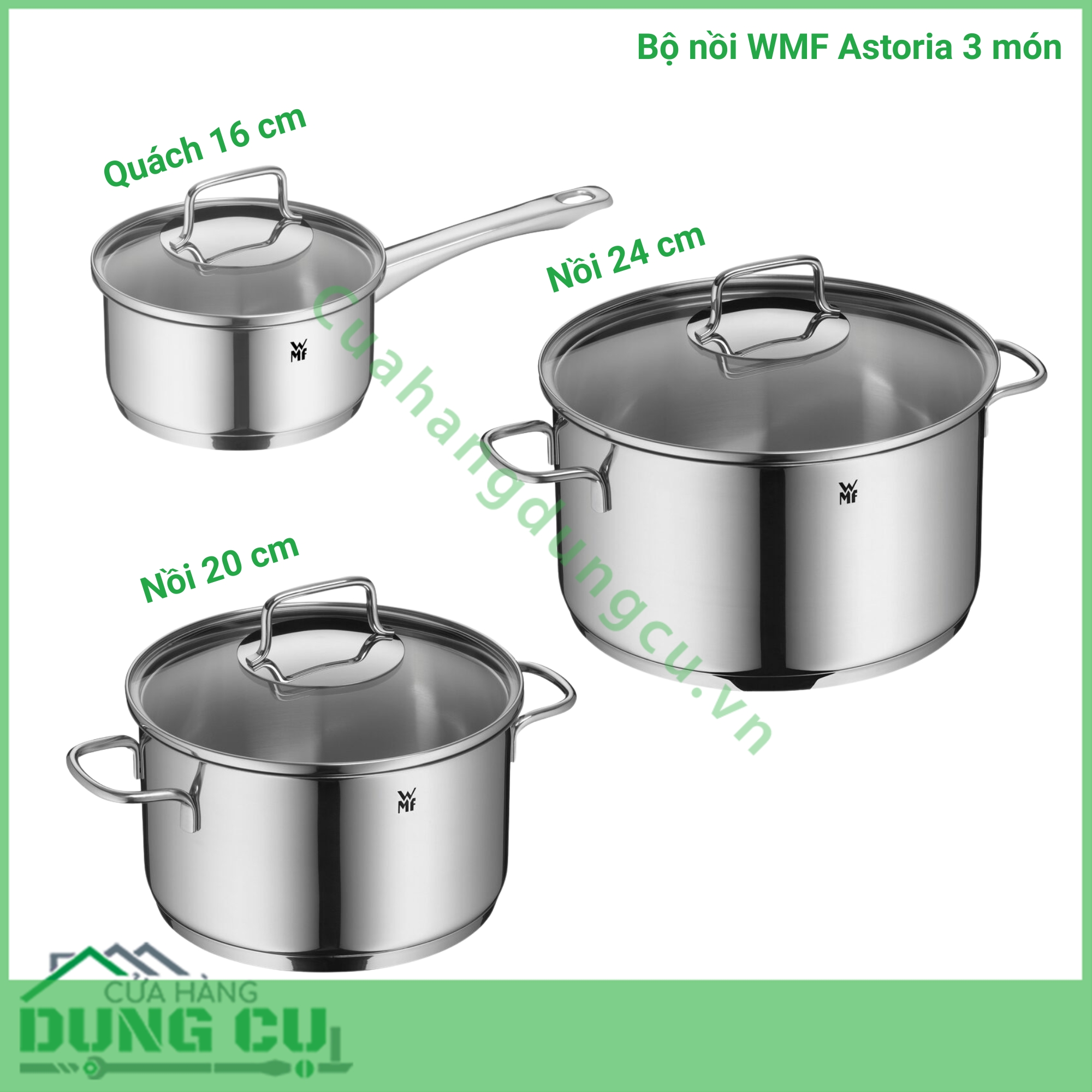 Bộ nồi WMF Astoria 3 món