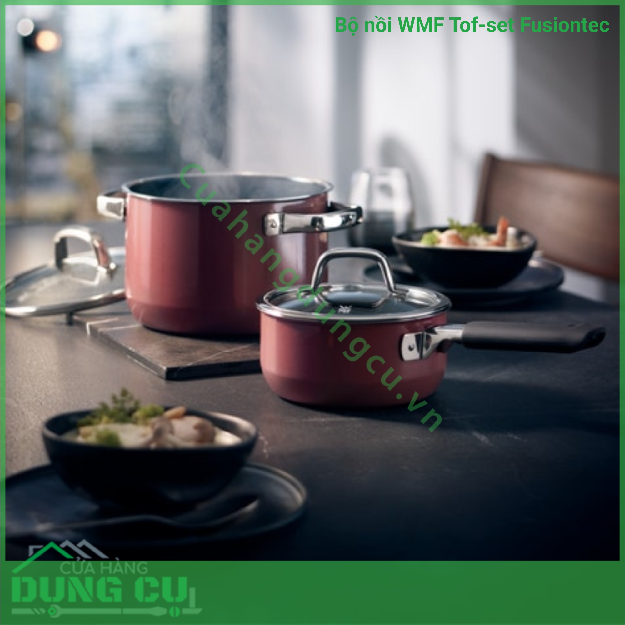 Bộ nồi WMF Topf-Set Fusiontec FT Mineral Töpf 4tlg - Made in Germany