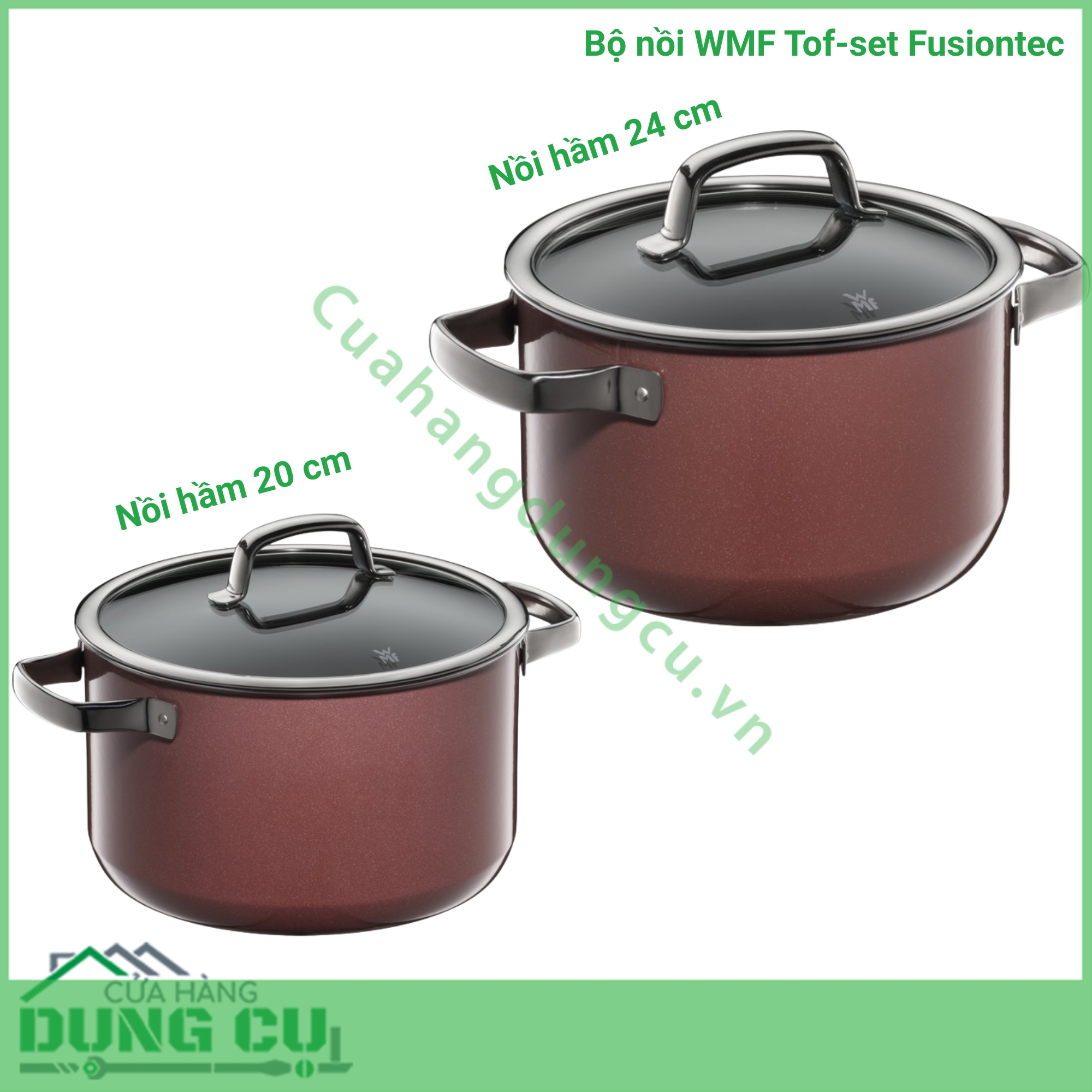 Bộ nồi WMF Topf-Set Fusiontec FT Mineral Töpf 4tlg - Made in Germany