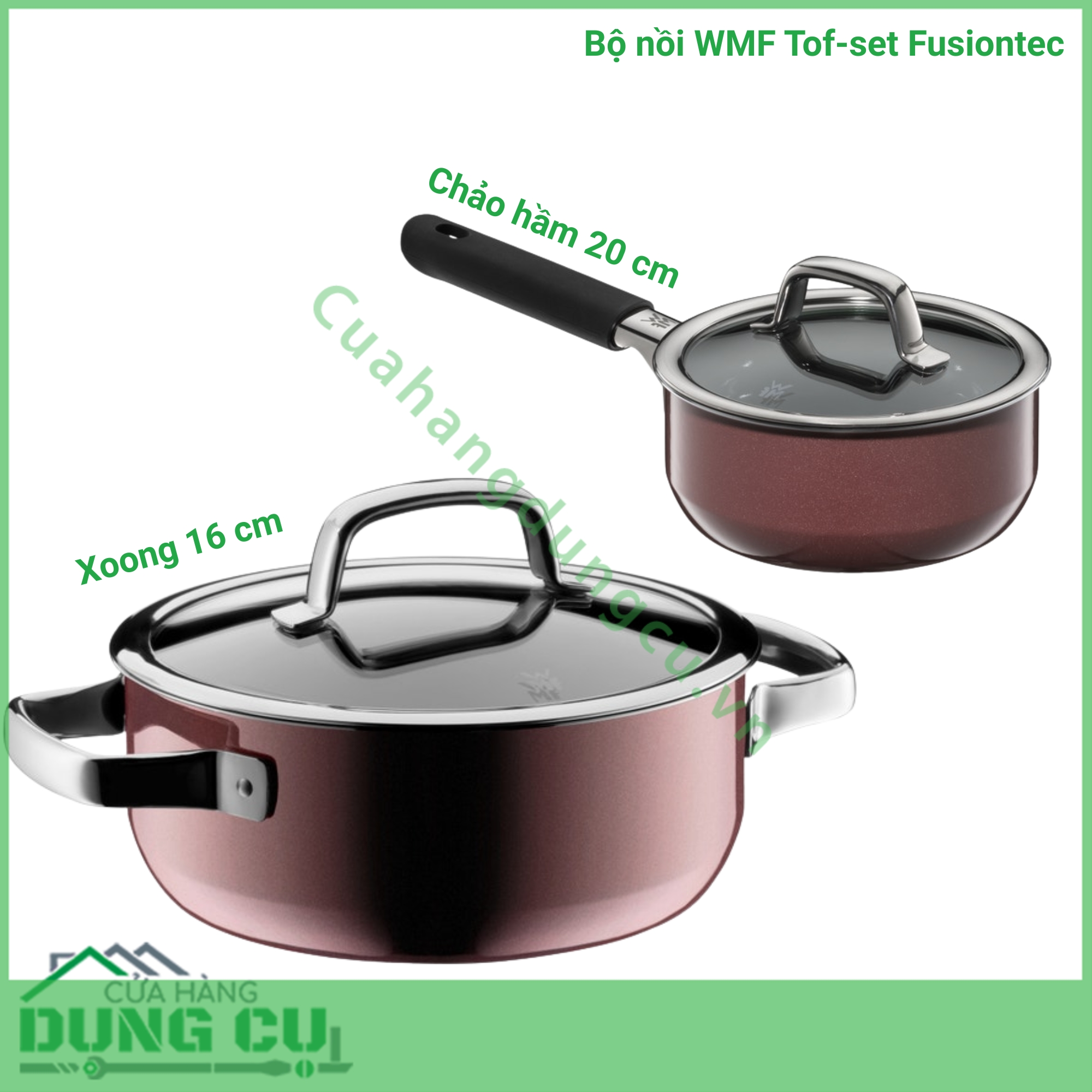 Bộ nồi WMF Topf-Set Fusiontec FT Mineral Töpf 4tlg - Made in Germany