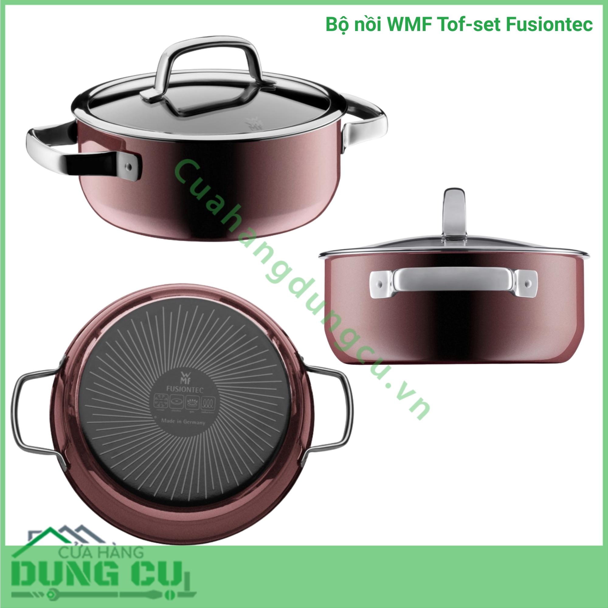 Bộ nồi WMF Topf-Set Fusiontec FT Mineral Töpf 4tlg - Made in Germany