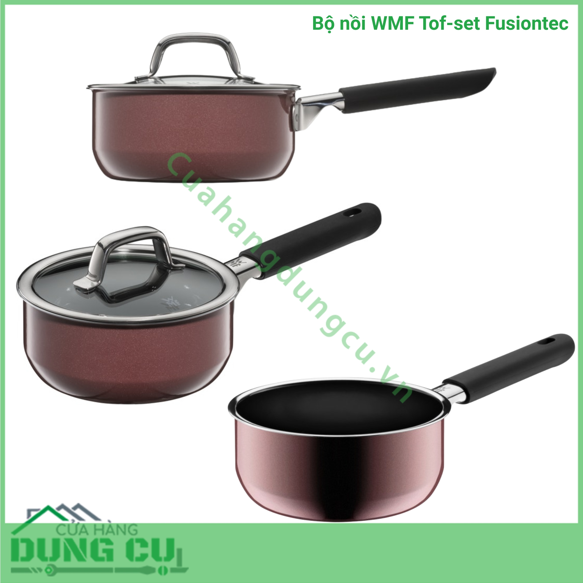 Bộ nồi WMF Topf-Set Fusiontec FT Mineral Töpf 4tlg - Made in Germany