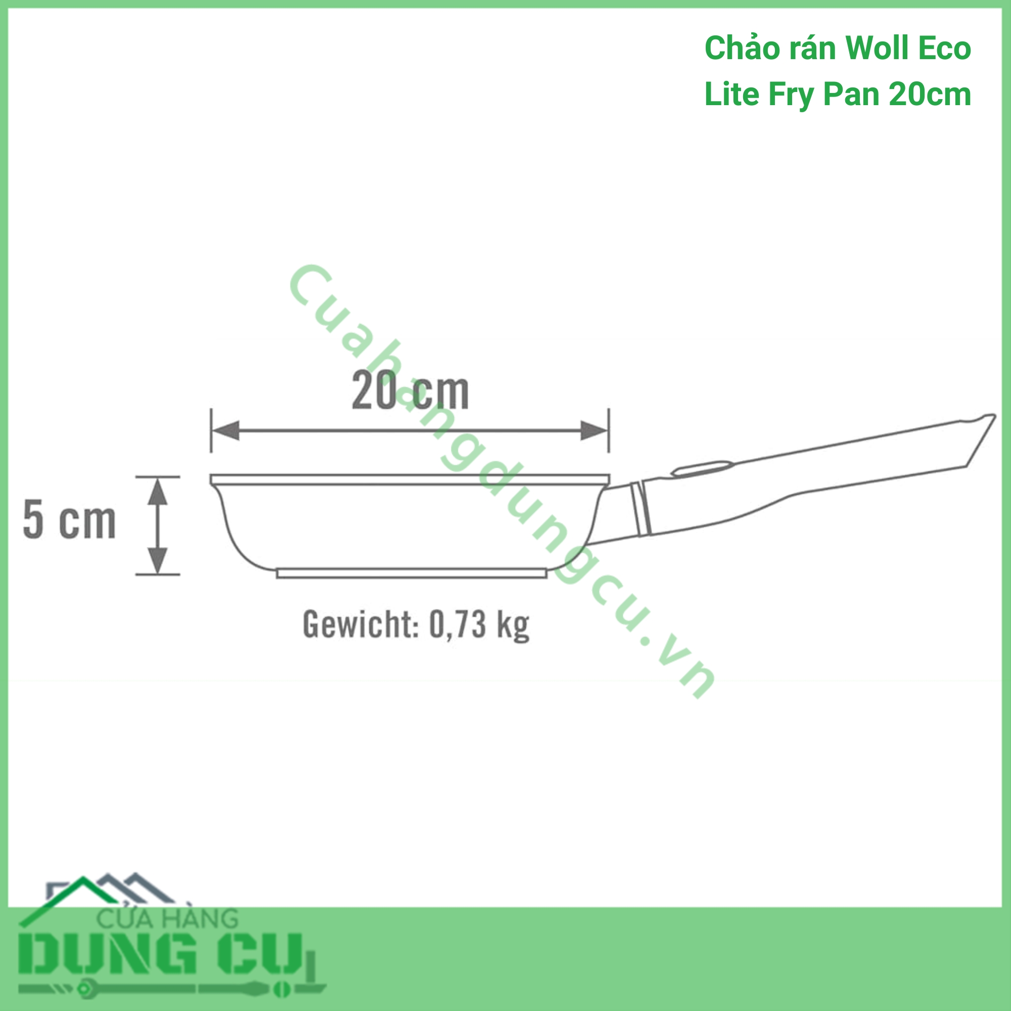 Chảo rán Woll Eco Lite Fry Pan 20cm
