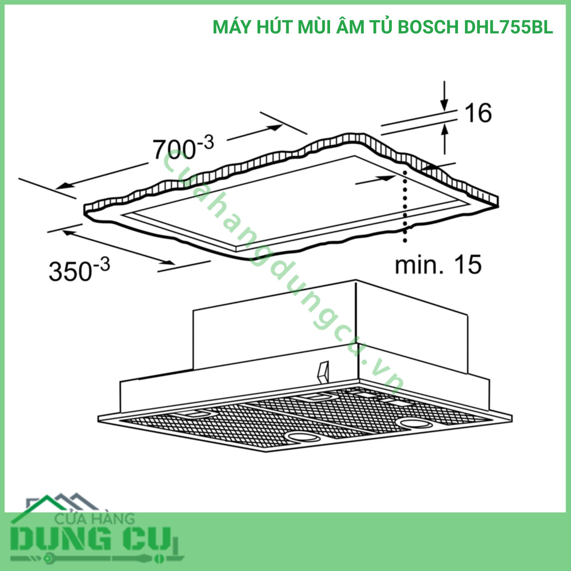 MÁY HÚT MÙI ÂM TỦ BOSCH DHL755BL