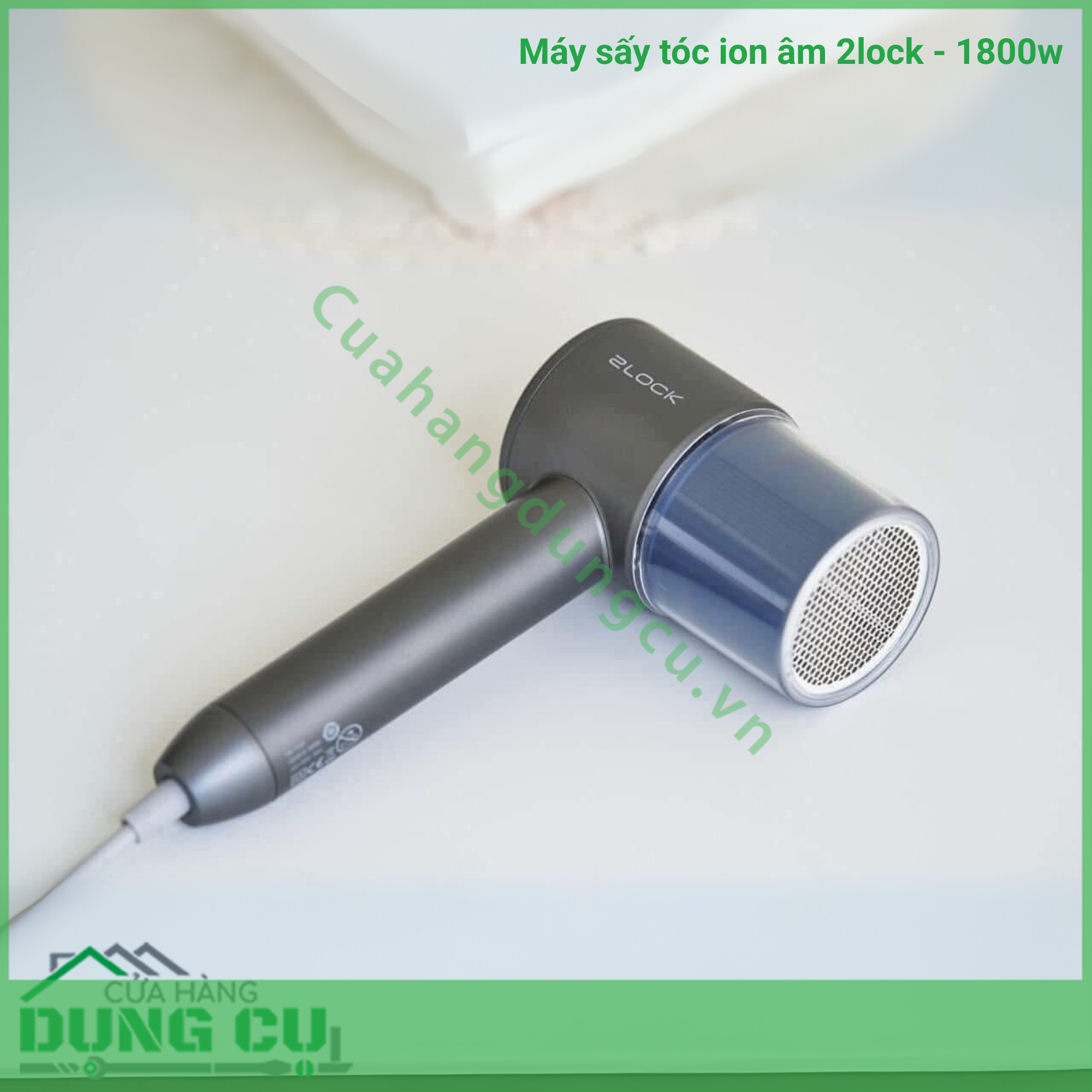Máy sấy tóc ion âm 2lock - 1800w