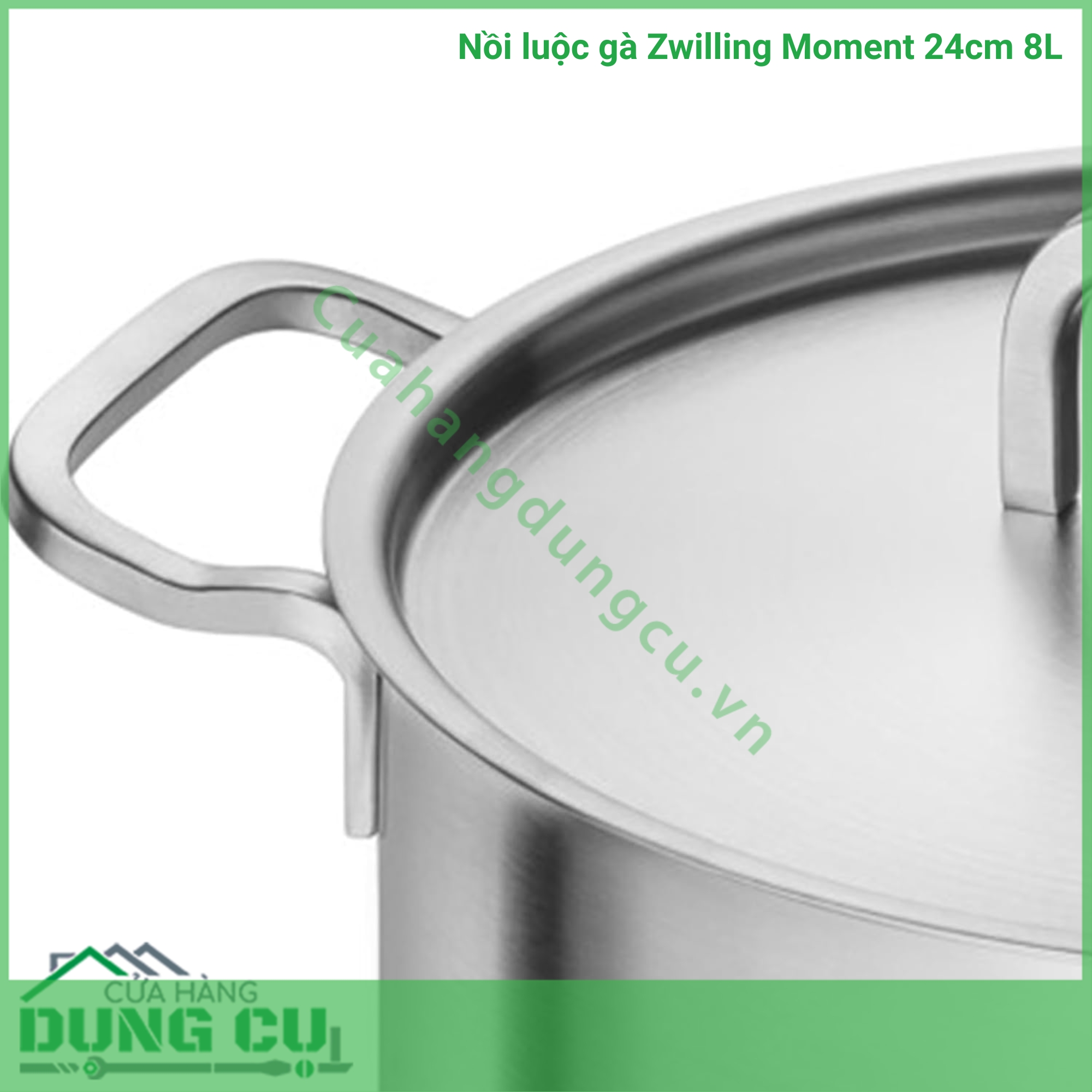 Nồi luộc gà Zwilling Moment 24cm 8L cực xịn siêu dày dặn