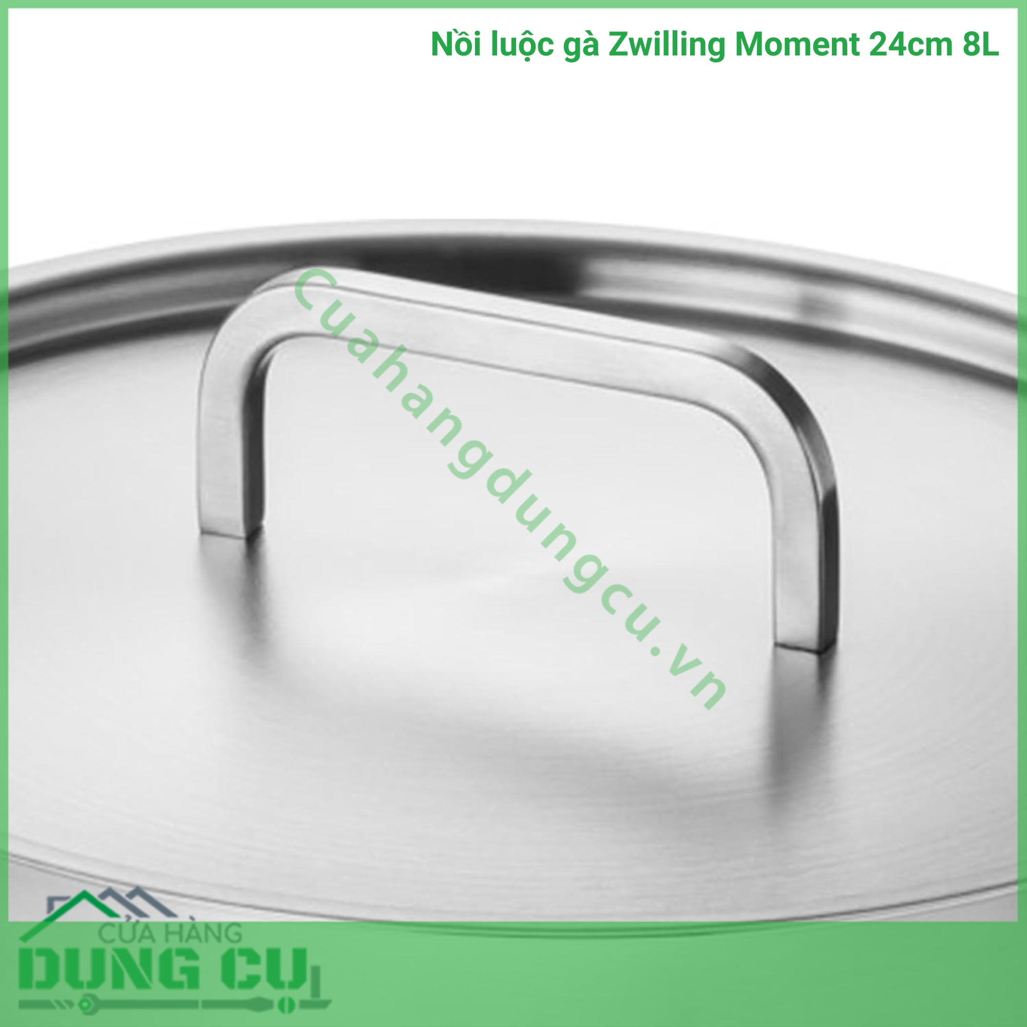 Nồi luộc gà Zwilling Moment 24cm 8L cực xịn siêu dày dặn