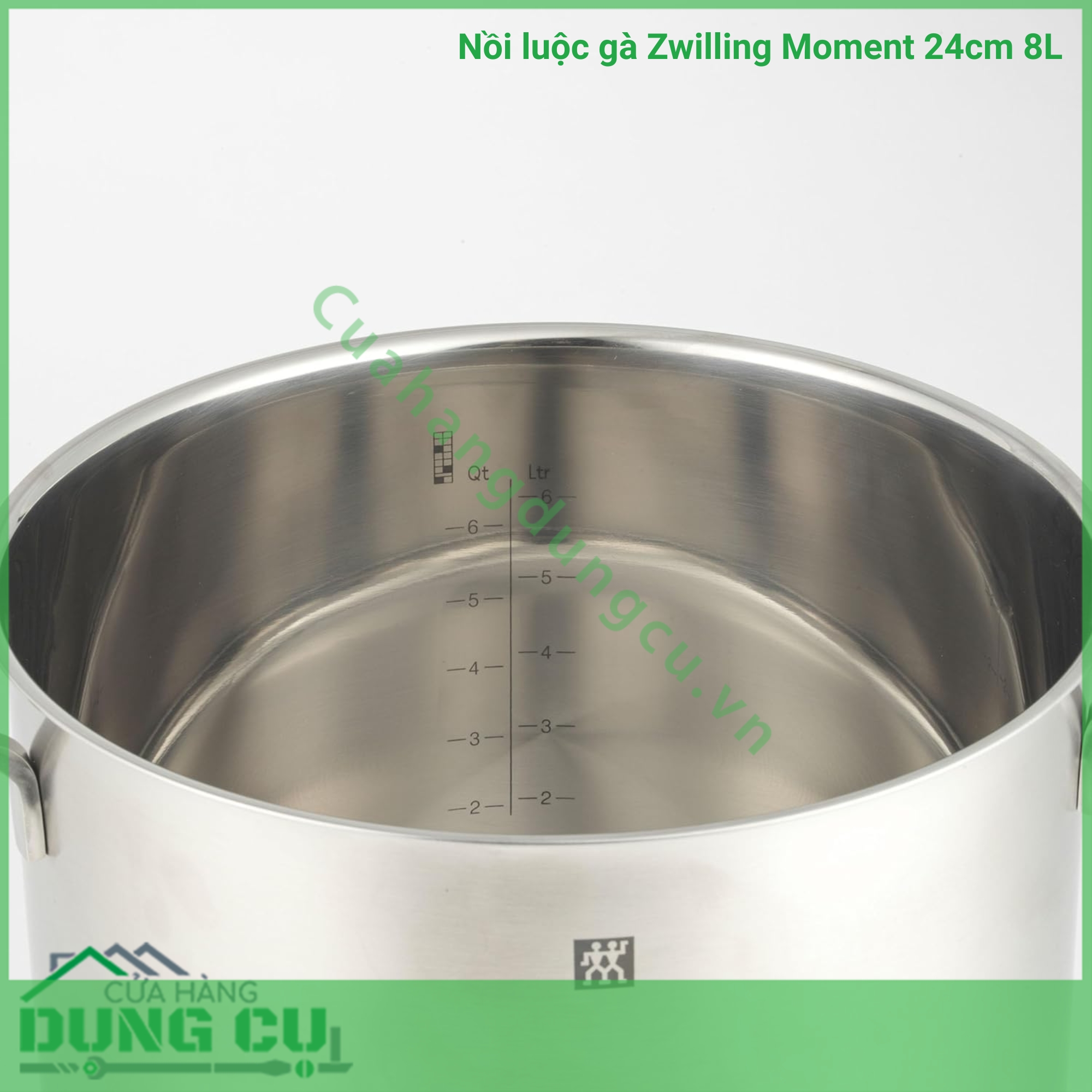 Nồi luộc gà Zwilling Moment 24cm 8L cực xịn siêu dày dặn