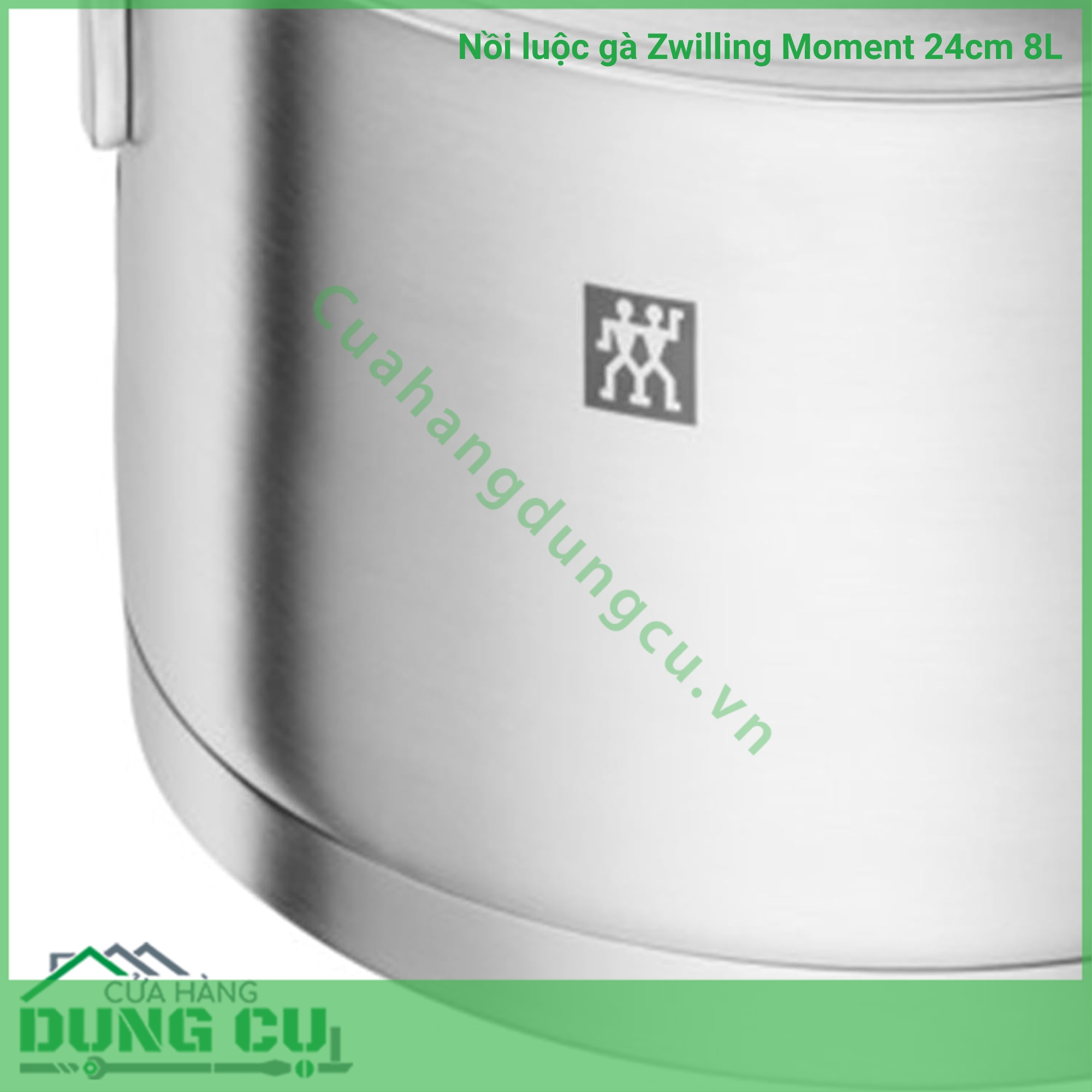 Nồi luộc gà Zwilling Moment 24cm 8L cực xịn siêu dày dặn