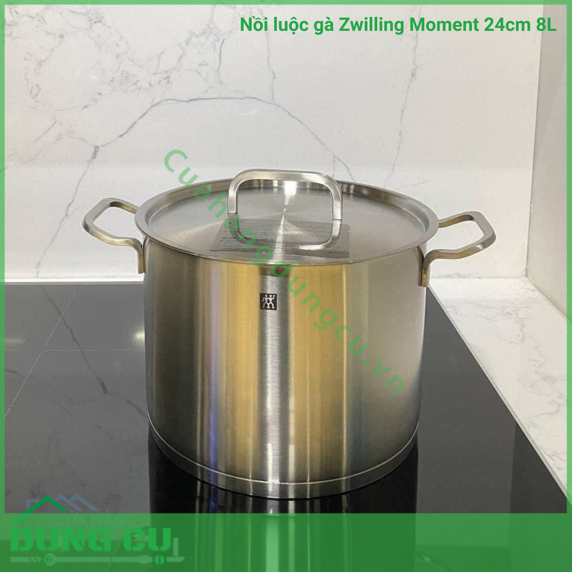 Nồi luộc gà Zwilling Moment 24cm 8L cực xịn siêu dày dặn