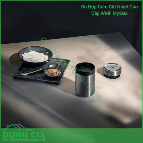 Bộ Hộp Cơm Giữ Nhiệt Cao Cấp WMF My2Go - kèm đũa thìa
