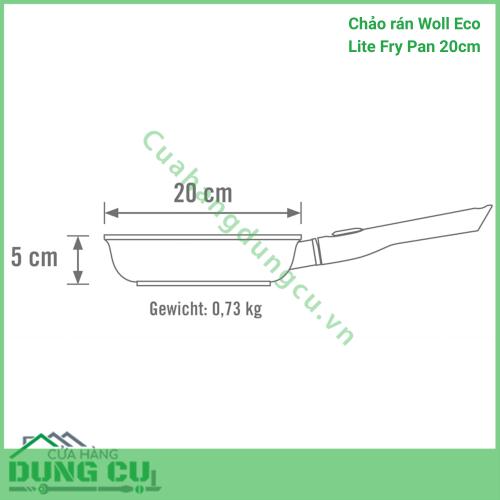 Chảo rán Woll Eco Lite Fry Pan 20cm