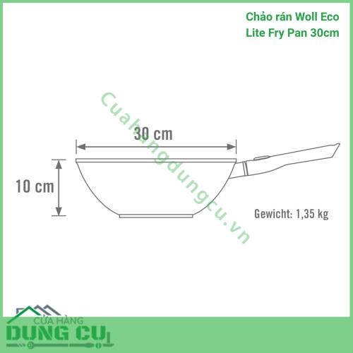 Chảo sâu lòng Woll Eco Lite Fry Pan 30cm