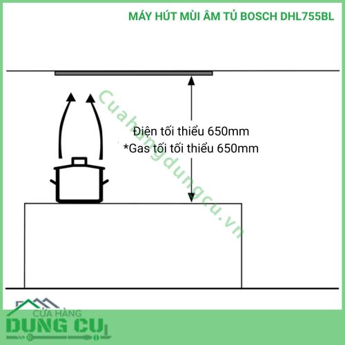 MÁY HÚT MÙI ÂM TỦ BOSCH DHL755BL