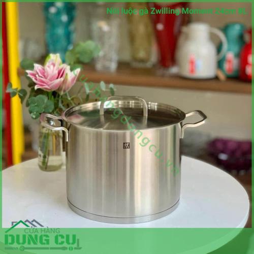 Nồi luộc gà Zwilling Moment 24cm 8L cực xịn siêu dày dặn