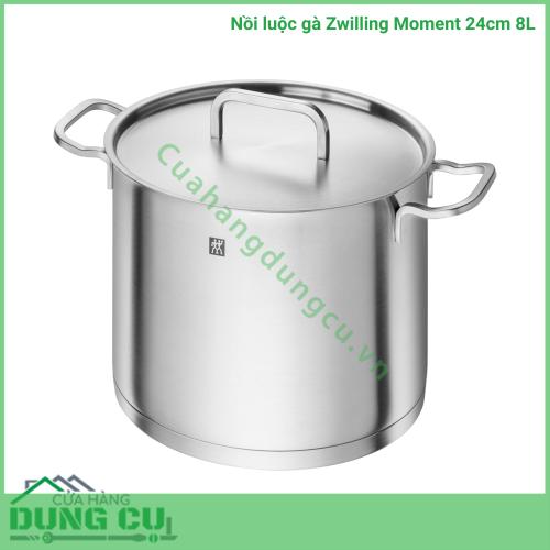 Nồi luộc gà Zwilling Moment 24cm 8L cực xịn siêu dày dặn