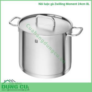 Nồi luộc gà Zwilling Moment 24cm 8L cực xịn, siêu dày dặn