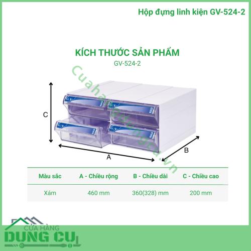 Hộp đựng linh kiện GV-524-2