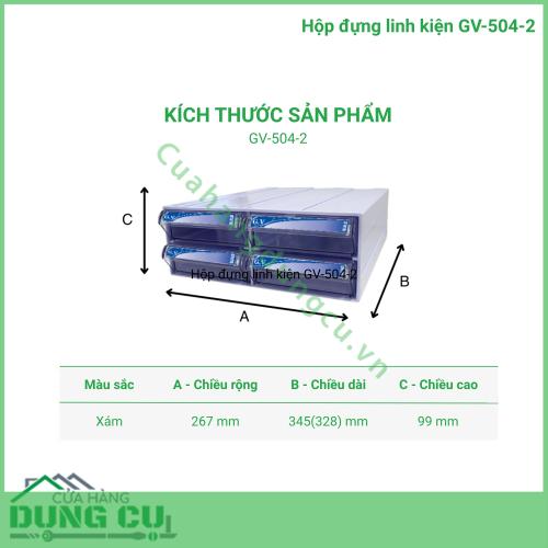 Hộp đựng linh kiện GV-504-2
