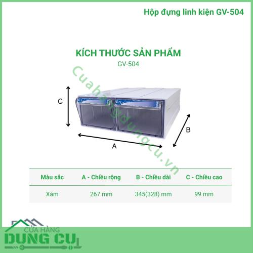 Hộp đựng linh kiện GV-504