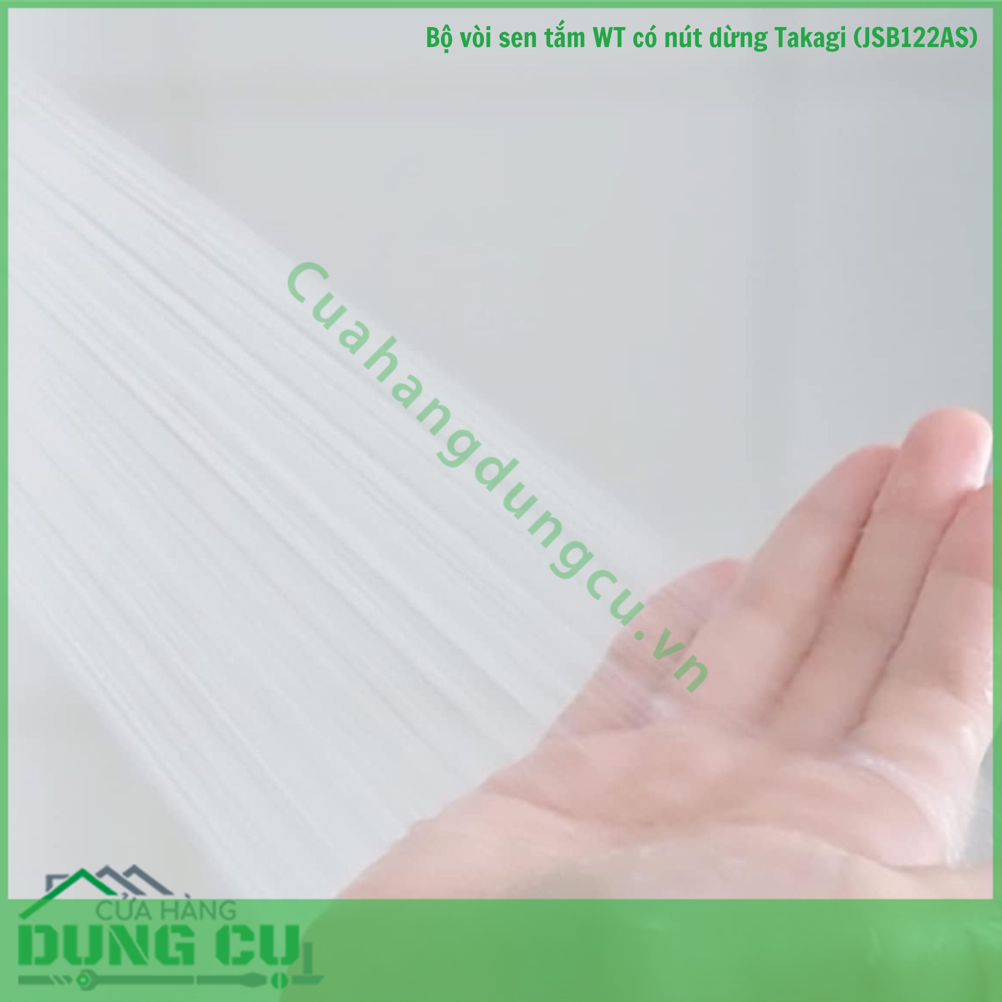 Bộ vòi sen tắm WT có nút dừng Takagi (JSB122AS)