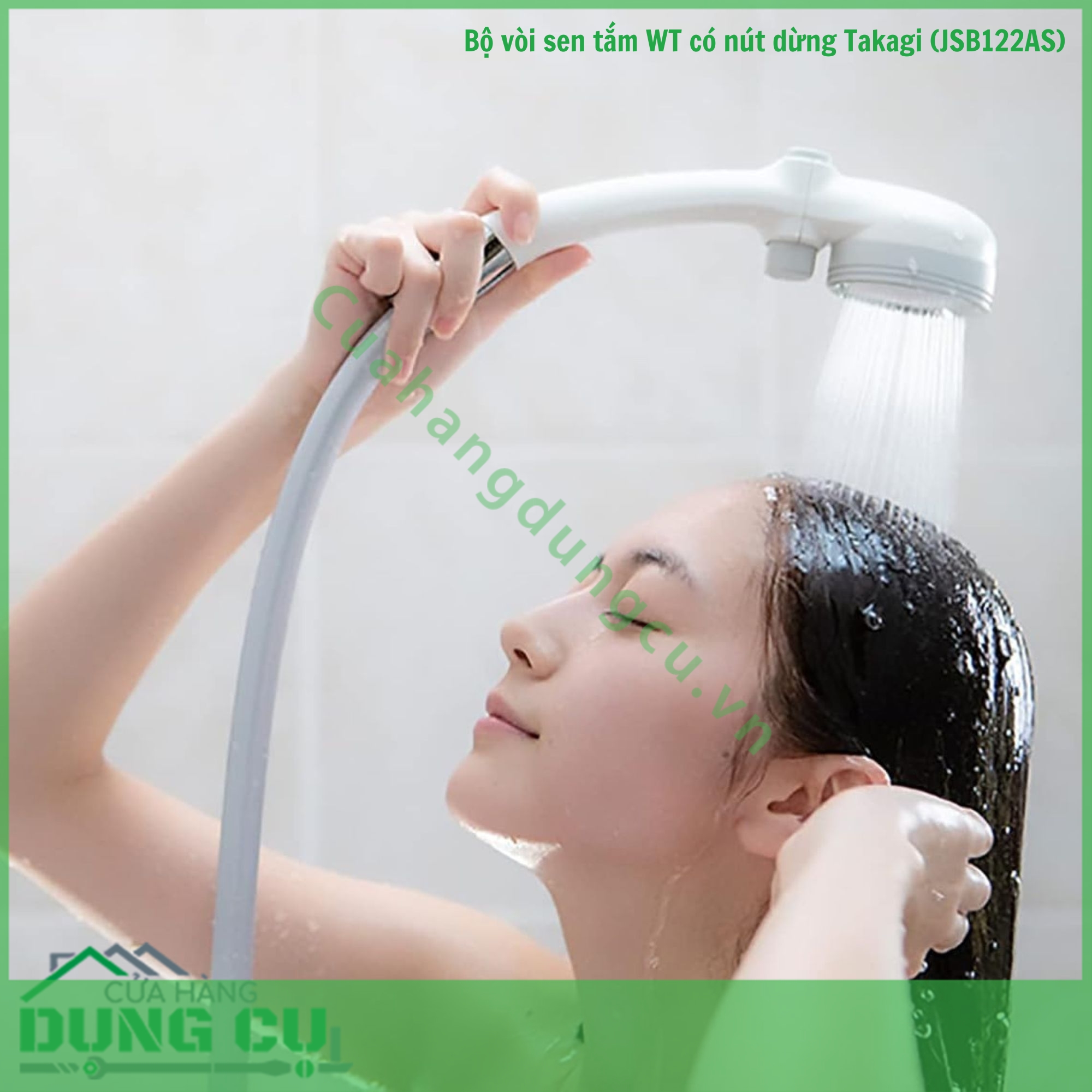 Bộ vòi sen tắm WT có nút dừng Takagi (JSB122AS)
