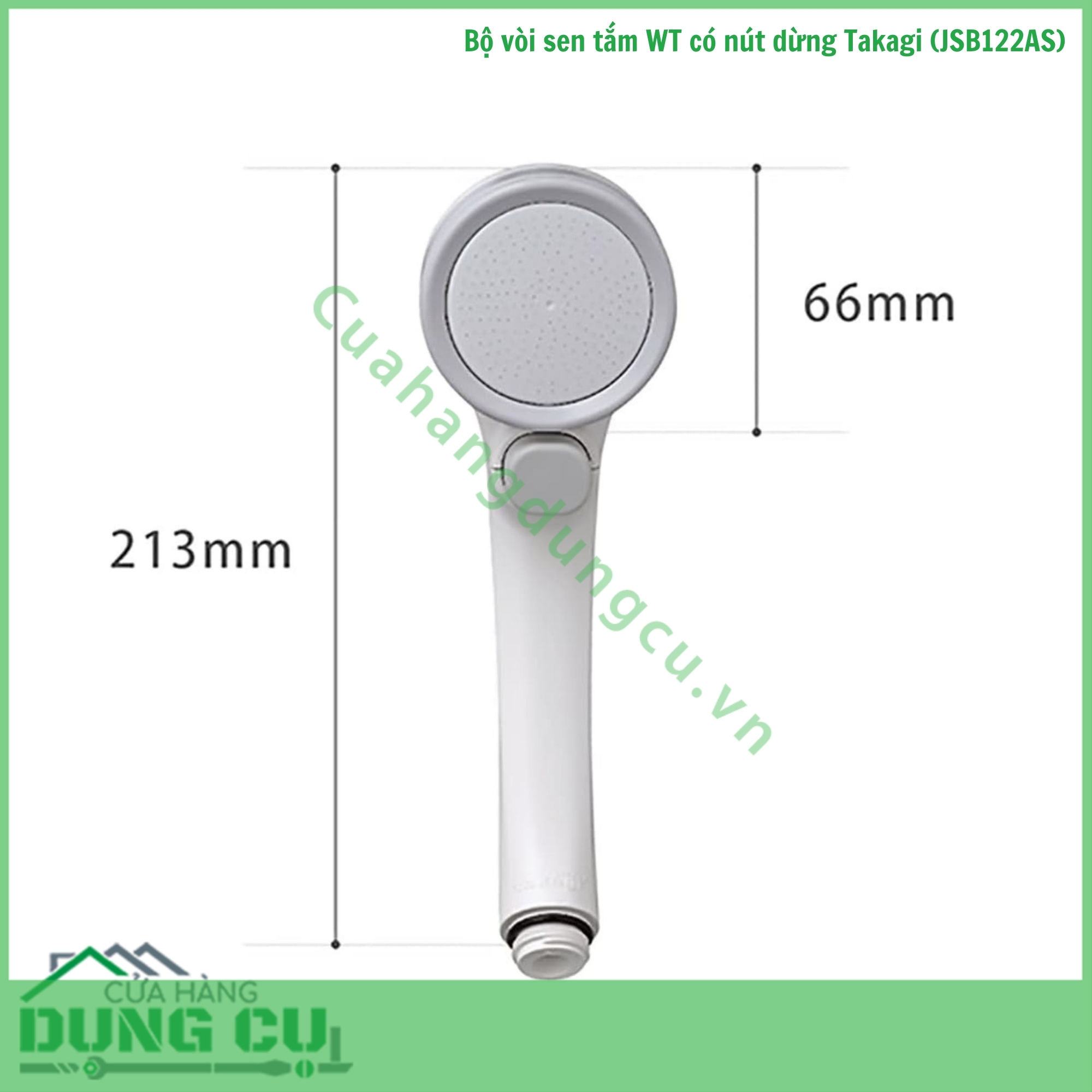 Bộ vòi sen tắm WT có nút dừng Takagi (JSB122AS)