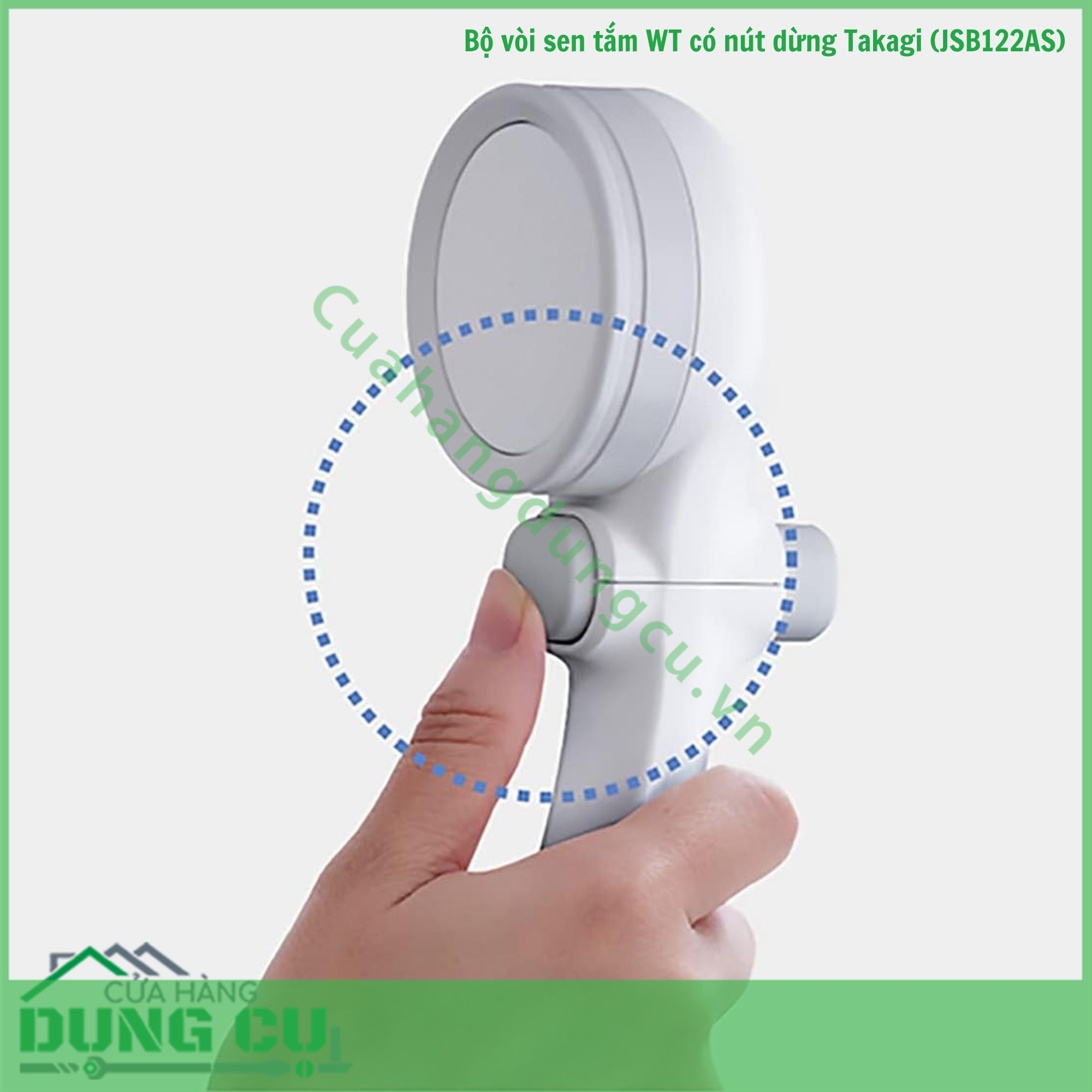 Bộ vòi sen tắm WT có nút dừng Takagi (JSB122AS)