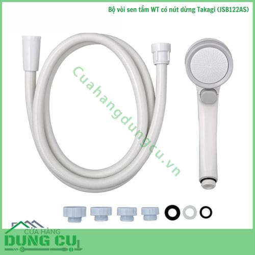 Bộ vòi sen tắm WT có nút dừng Takagi (JSB122AS)