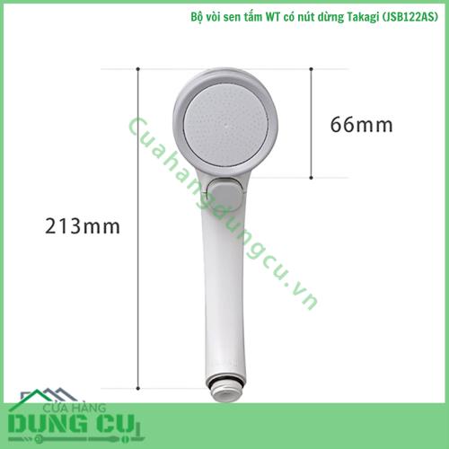 Bộ vòi sen tắm WT có nút dừng Takagi (JSB122AS)