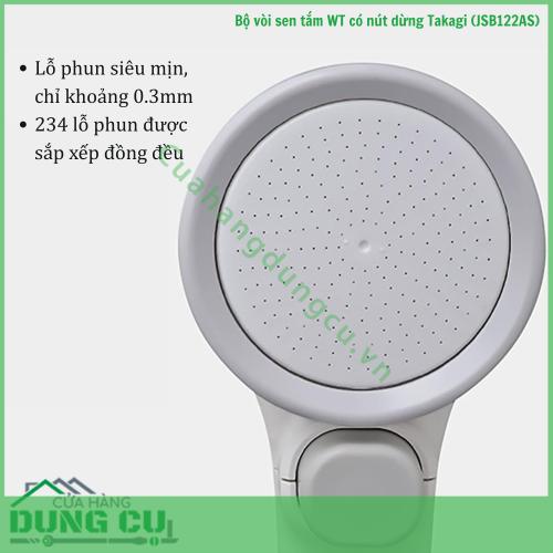 Bộ vòi sen tắm WT có nút dừng Takagi (JSB122AS)