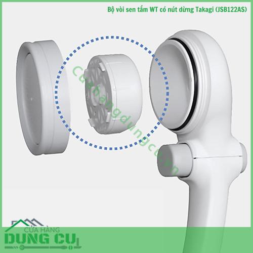Bộ vòi sen tắm WT có nút dừng Takagi (JSB122AS)