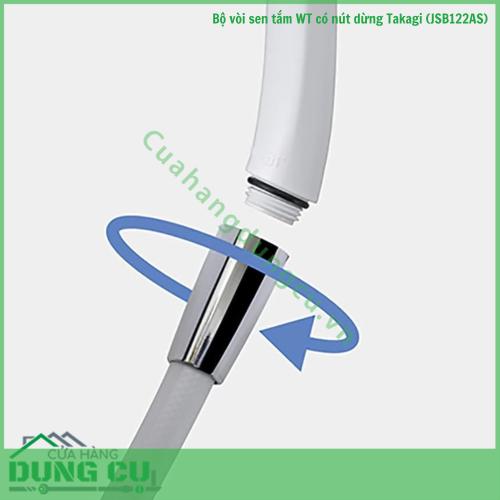 Bộ vòi sen tắm WT có nút dừng Takagi (JSB122AS)