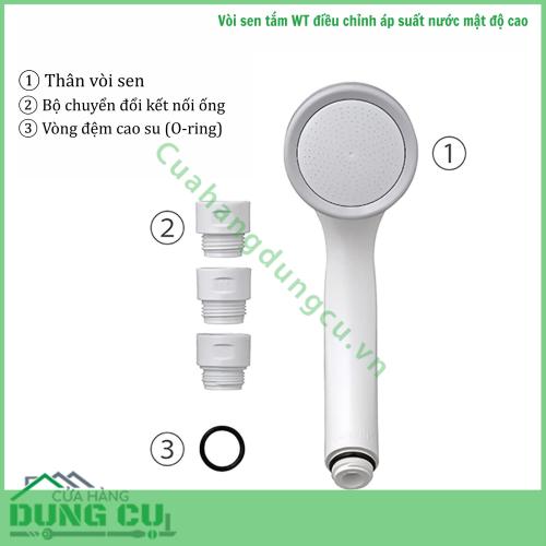 Bộ vòi sen tắm WT điều chỉnh áp suất nước mật độ cao Takagi (JSA122AS)