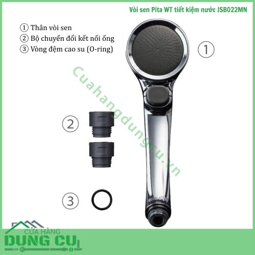 Vòi sen tắm mạ WT có nút dừng Takagi (JSB022MN)