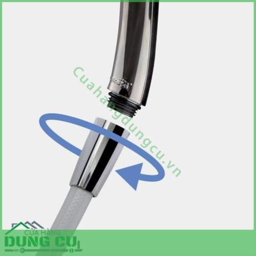 Vòi sen tắm mạ có nút dừng kết hợp công nghệ trộn khí Takagi (JSB025BM)