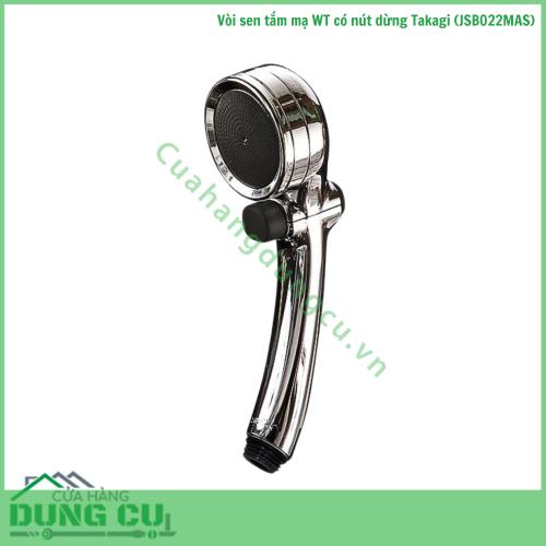 Vòi sen tắm mạ WT có nút dừng Takagi (JSB022MAS)