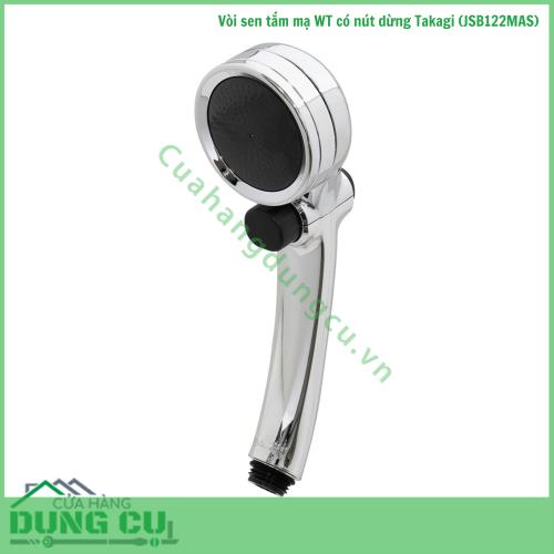 Bộ vòi sen tắm mạ WT có nút dừng Takagi (JSB122MAS)