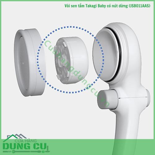Vòi sen tắm Takagi Baby có nút dừng (JSB011AAS)