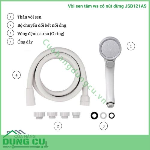 Vòi sen tắm WS có nút dừng Takagi (JSB121AS)