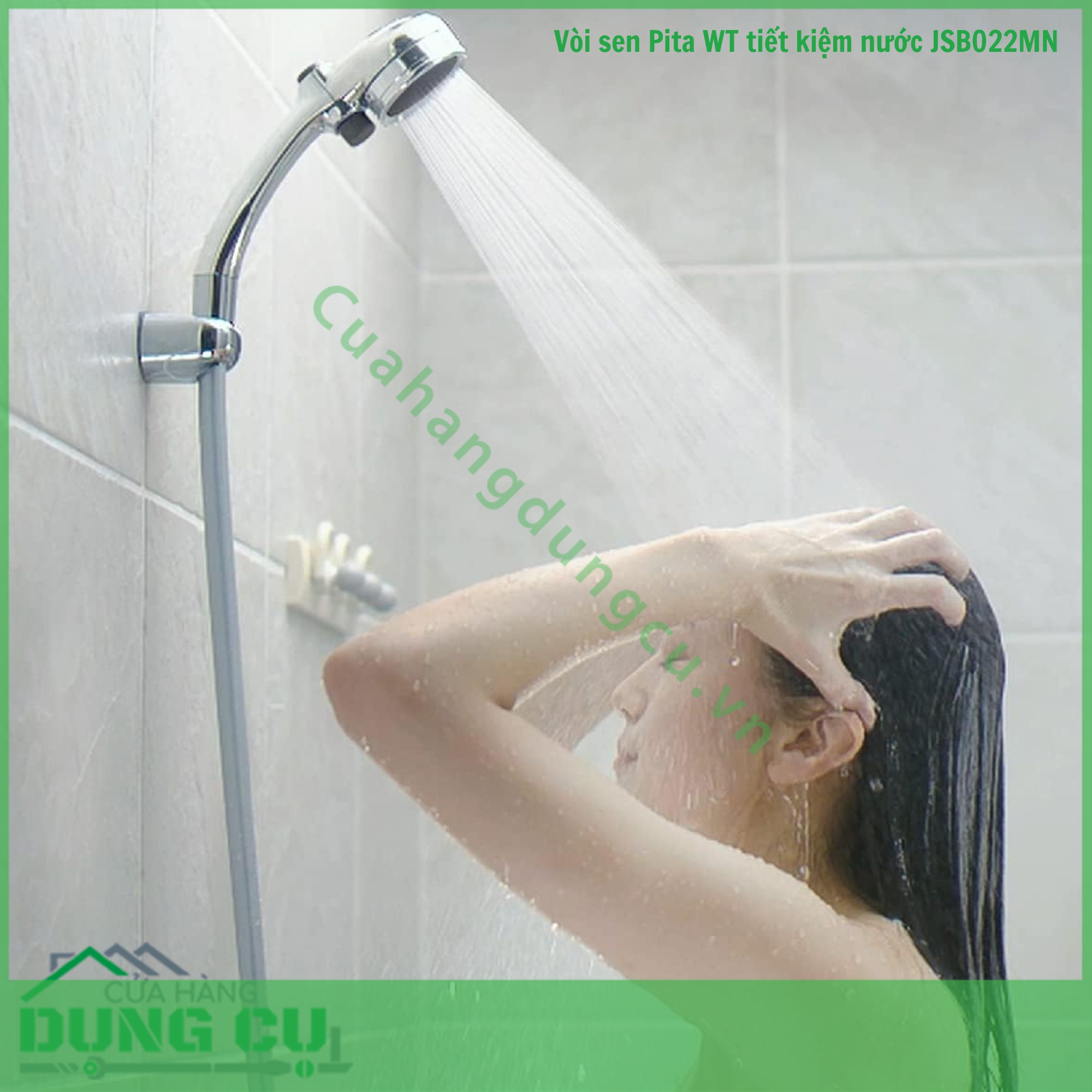 Vòi sen tắm mạ WT có nút dừng Takagi (JSB022MN)
