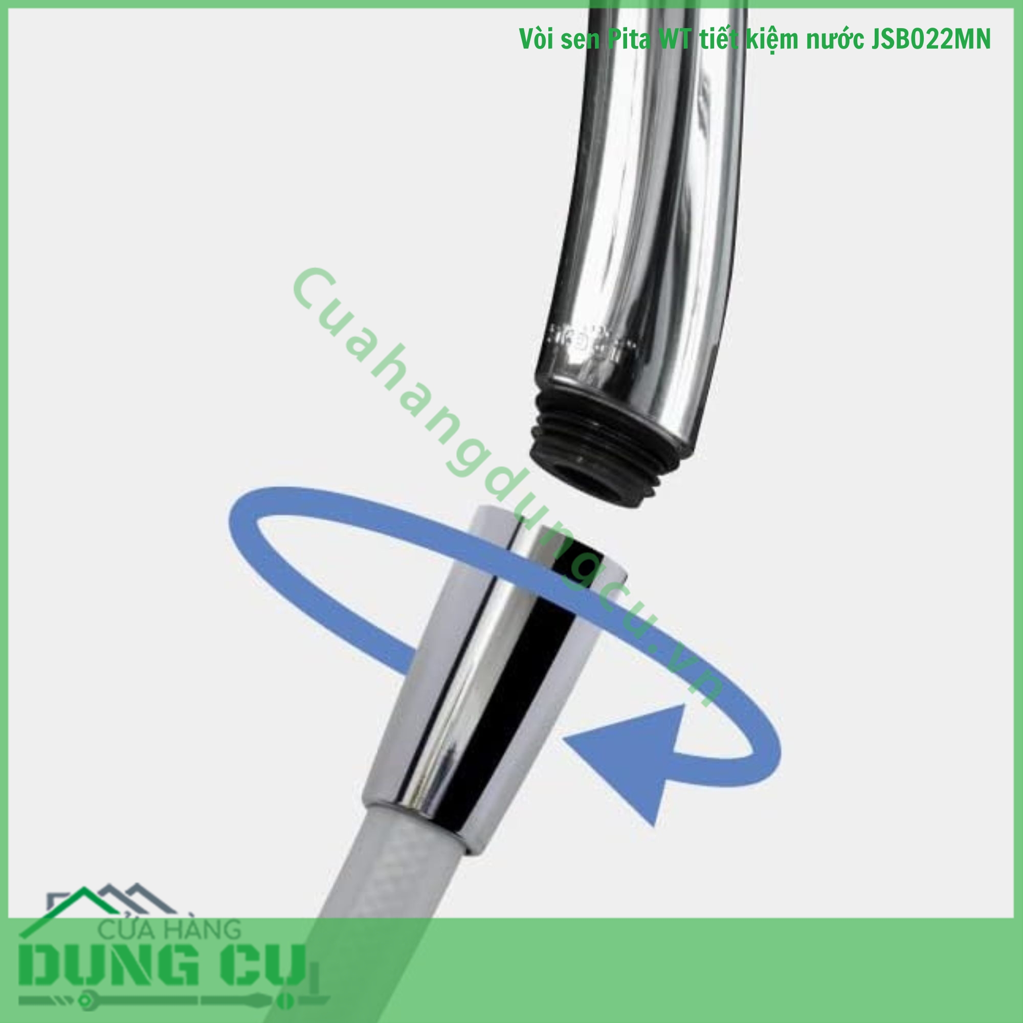 Vòi sen tắm mạ WT có nút dừng Takagi (JSB022MN)